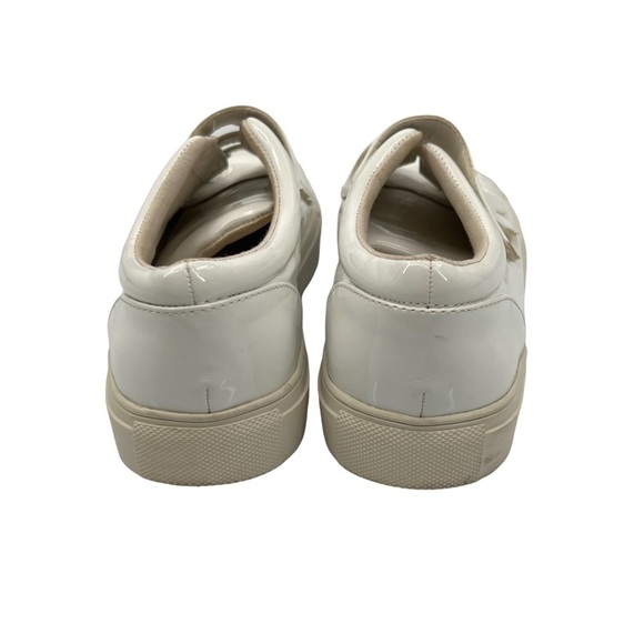 ASOS White Patent Hook And Loop Sneakers Size 3 Big Girl's - Picture 8 of 9